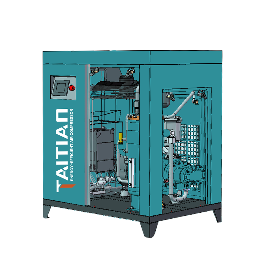 TD/TC SERIES SINGLE STAGE AIR COOLED PM FREQUENCY INVERTER 
(AIR-COOLED)  INTEGRATED TYPE SCREW AIR COMPRESSOR